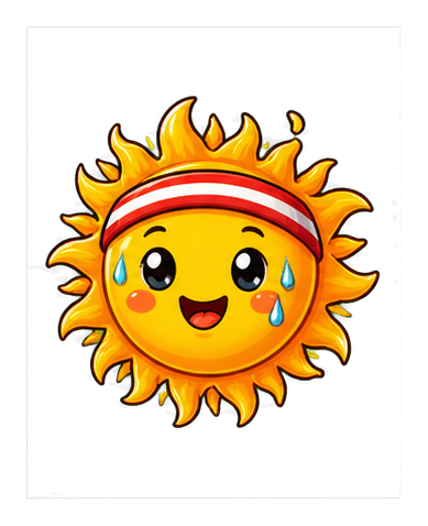 Preview for Sporty Headband Sun Sticker