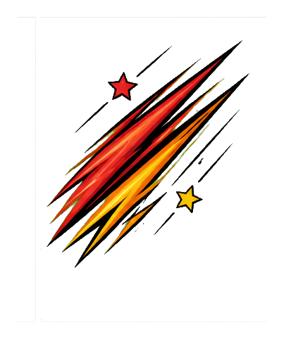 Preview for Action Streak Comic Sticker