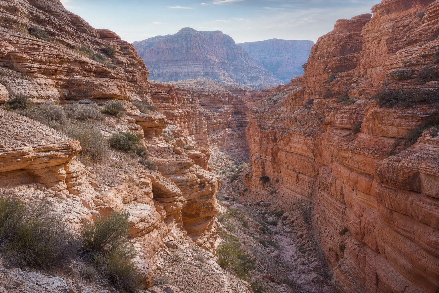 Preview for Pale Morning Sandstone Canyon Background