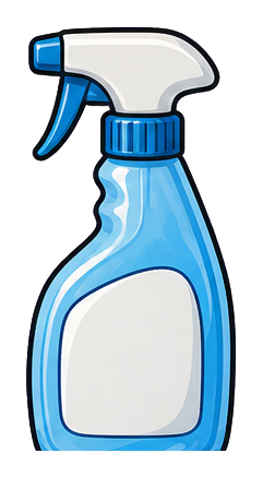 Preview for Blank Spray Bottle Sticker Graphic