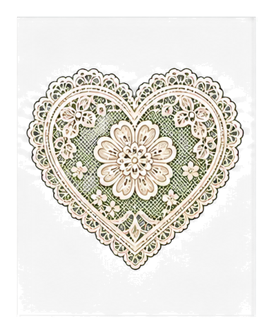 Preview for Lace Heart Sticker For Wedding Designs