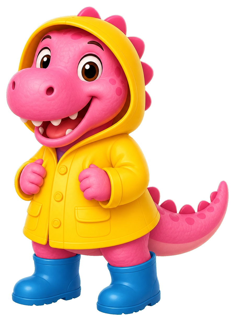 Preview for Raincoat Dinosaur Sticker