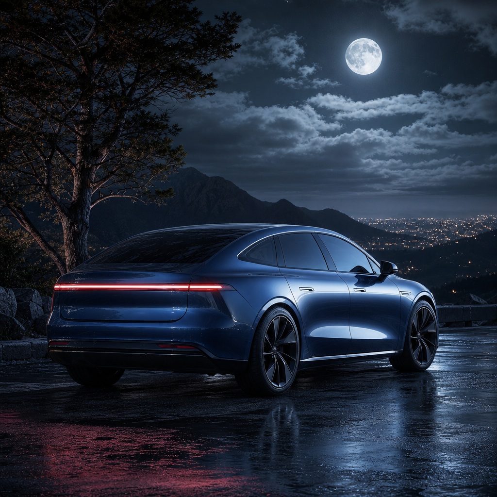 Preview for Moonlit Electric Sedan Background