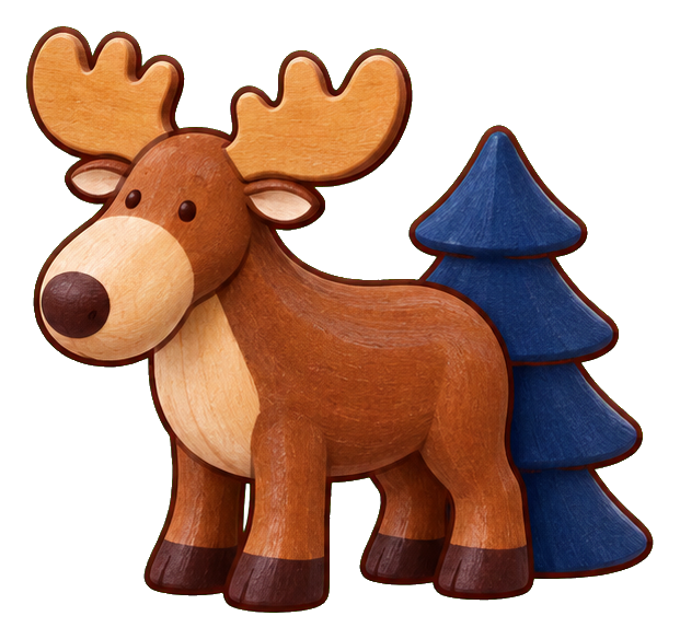 Preview for Moose And Pine Tree