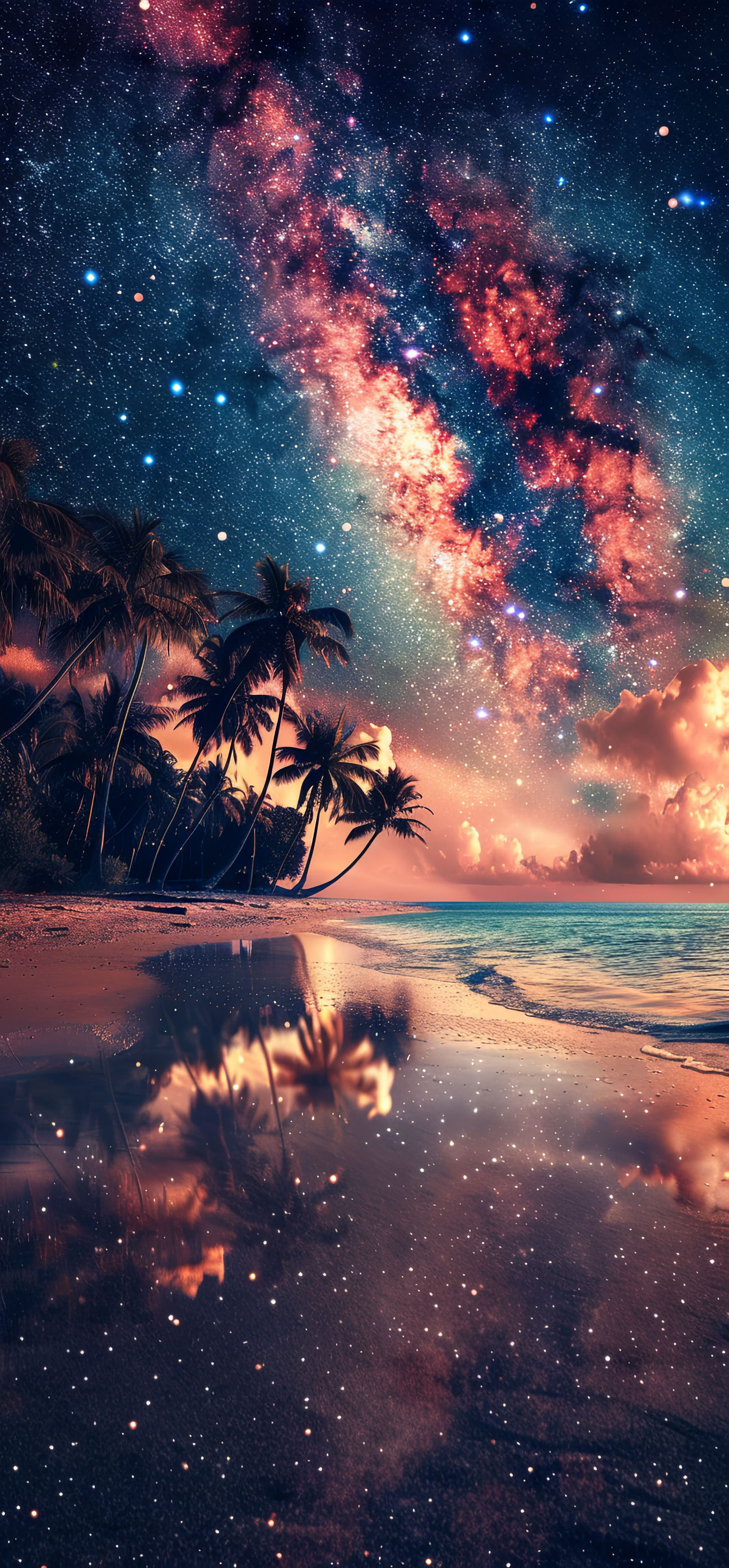 Preview for Tropical-beach-under-starry-night-sky-astrophotography-phone-bac-8b632