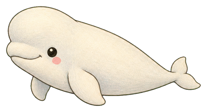 Preview for Beluga Whale Sticker For Cute Designs