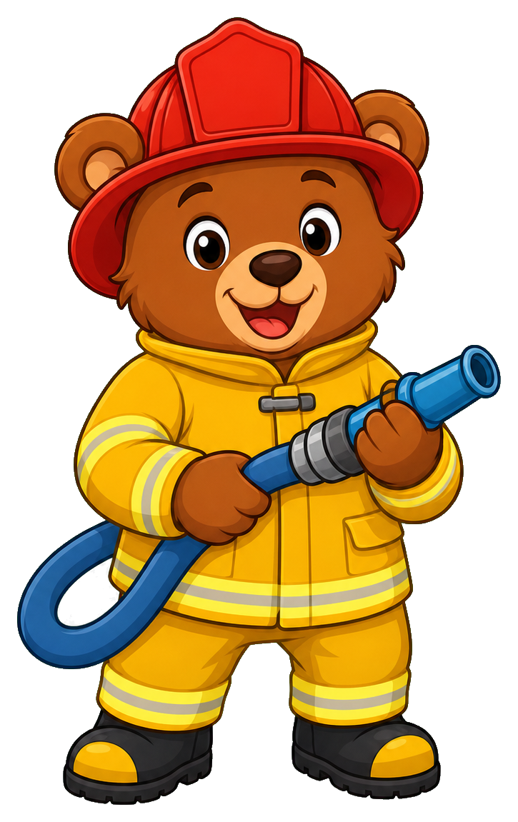 Preview for Firefighter Bear Sticker