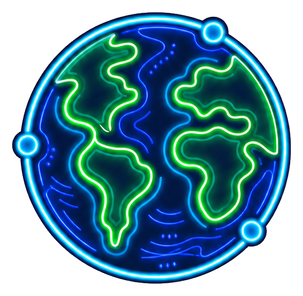 Preview for Neon Earth Sticker Graphic