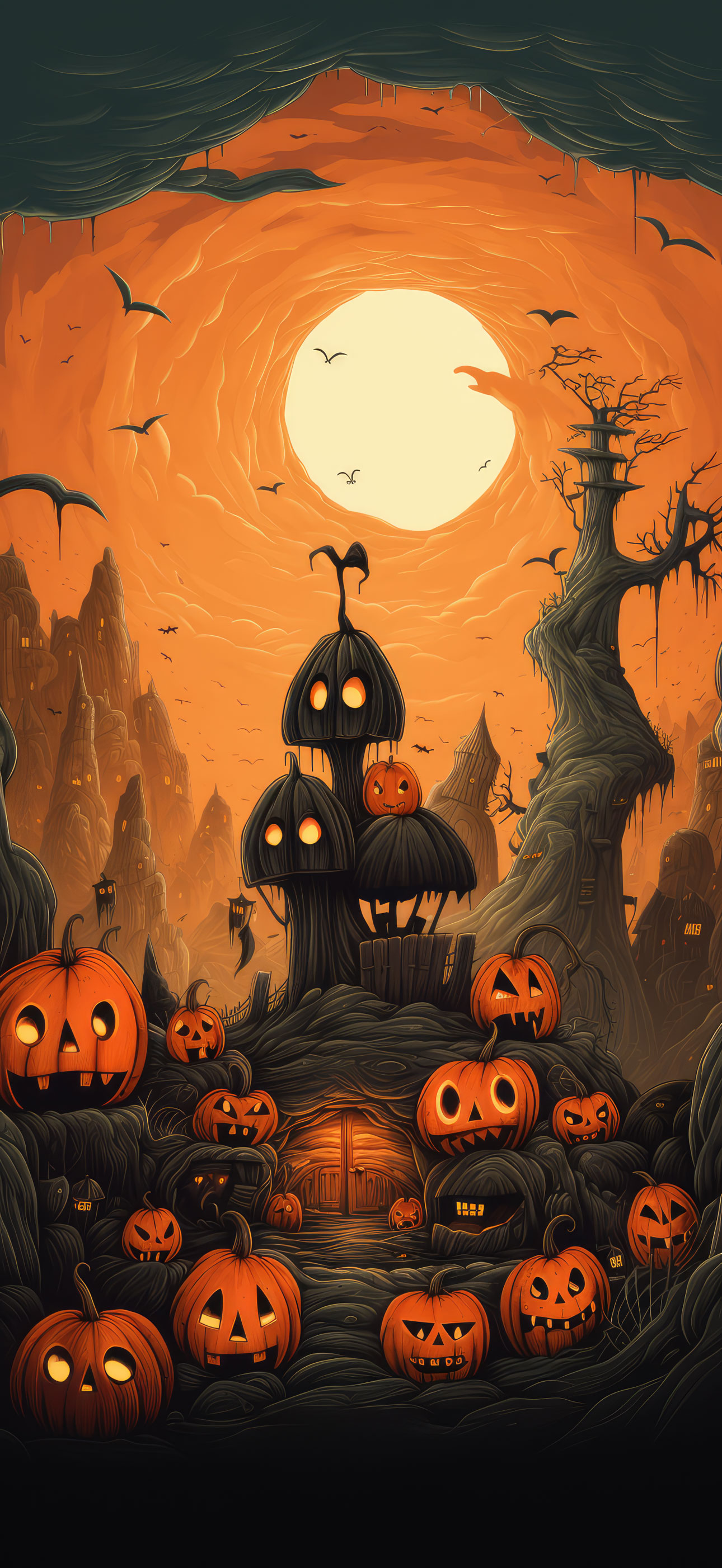 Preview for Halloween-night-illustration-halloween-phone-background-f5f52