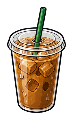 Preview for Iced Coffee Tumbler Sticker