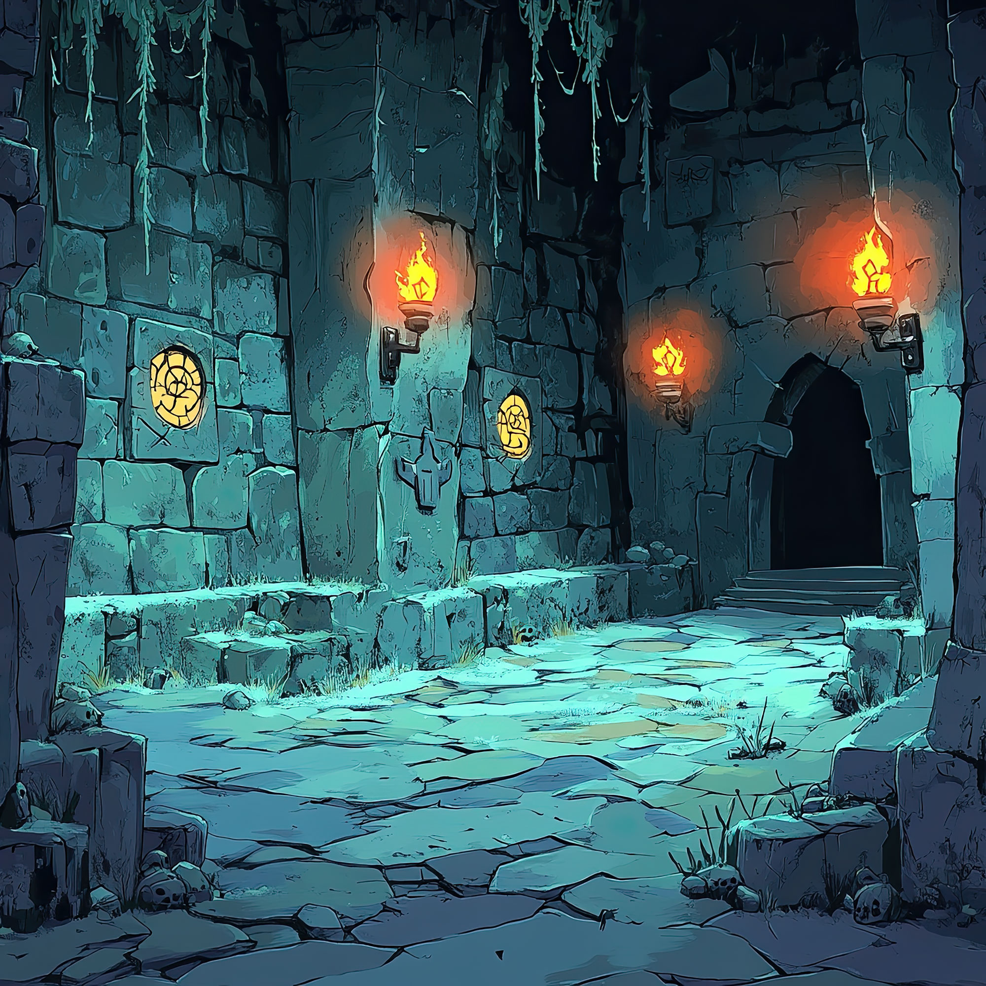 Preview for Mysterious-dungeon-interior-spooky-backdrop-background-bb2e4