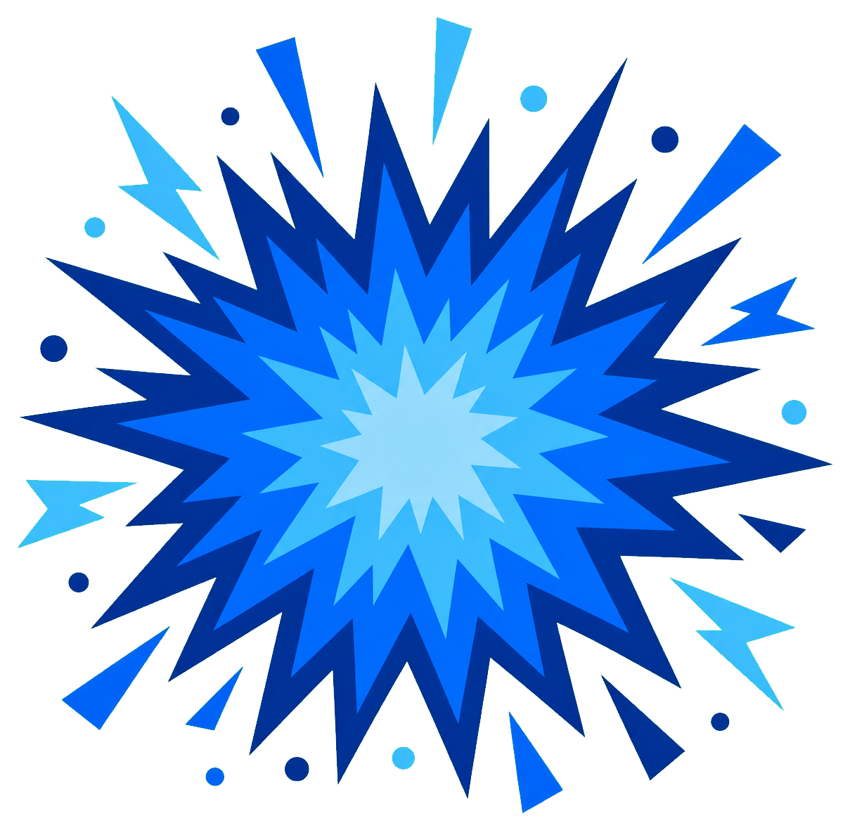 Preview for Blue Action Burst Sticker