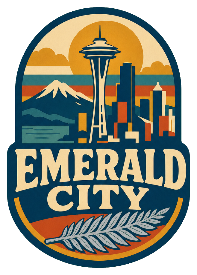 Preview for Emerald City Leaf Seattle Sticker