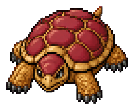 Preview for Maroon Armored Tortoise Pixel Sticker