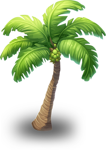 Preview for Cartoon-palm-tree-illustration-flora-sticker-1603a