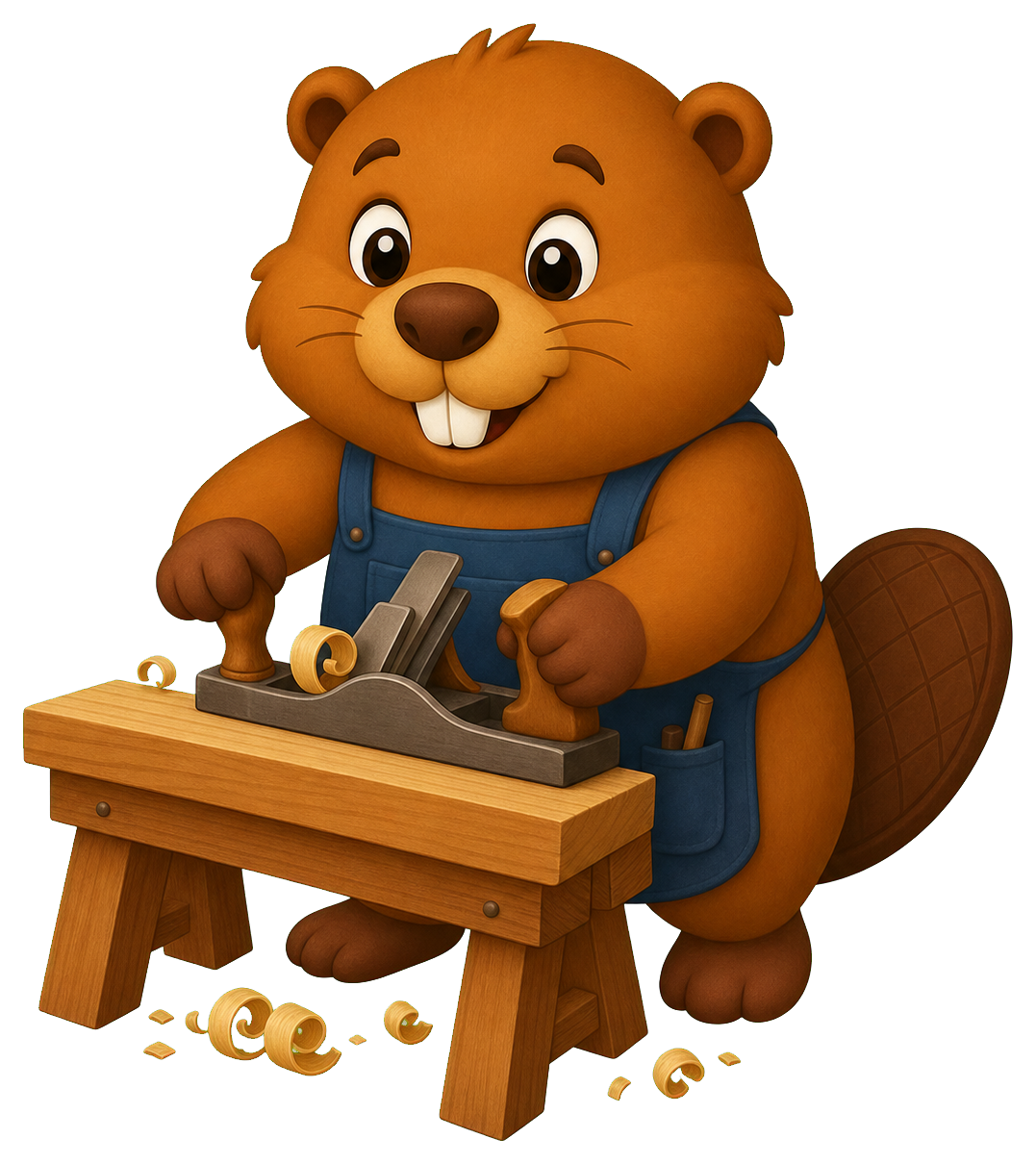 Preview for Beaver Woodworker Pose Sticker