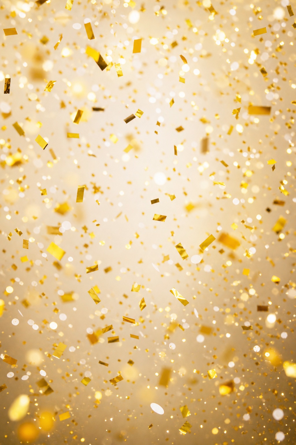 Preview for Gold Confetti Rain Birthday Background