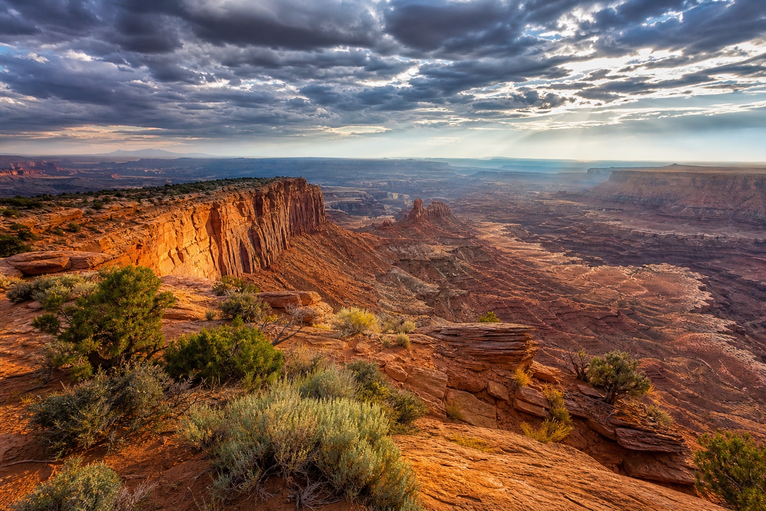 Preview for Canyon Desert Horizon Stock Background