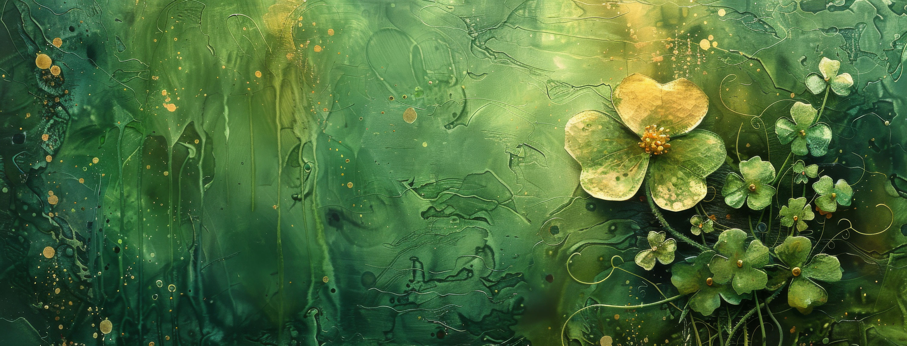 Preview for Floral-artwork-green-vibrant-st-patricks-background-fa281