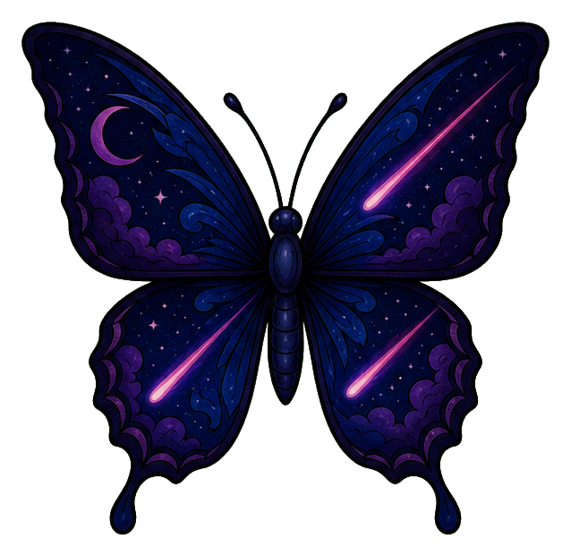 Preview for Midnight Meteor Butterfly Sticker