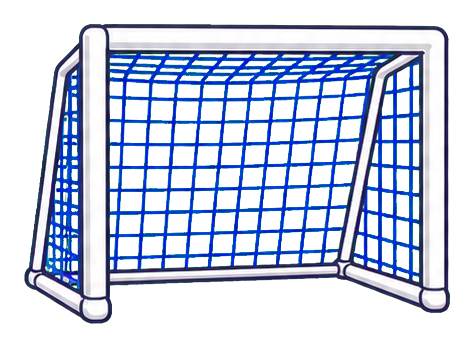 Preview for White Goal Blue Net Soccer Sticker