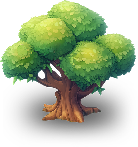 Preview for Cartoon-tree-illustration-flora-sticker-1061e