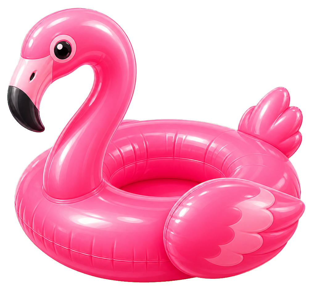 Preview for Flamingo Float Sticker For Summer Designs