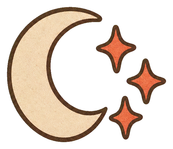 Preview for Cream Halloween Crescent Moon Sticker