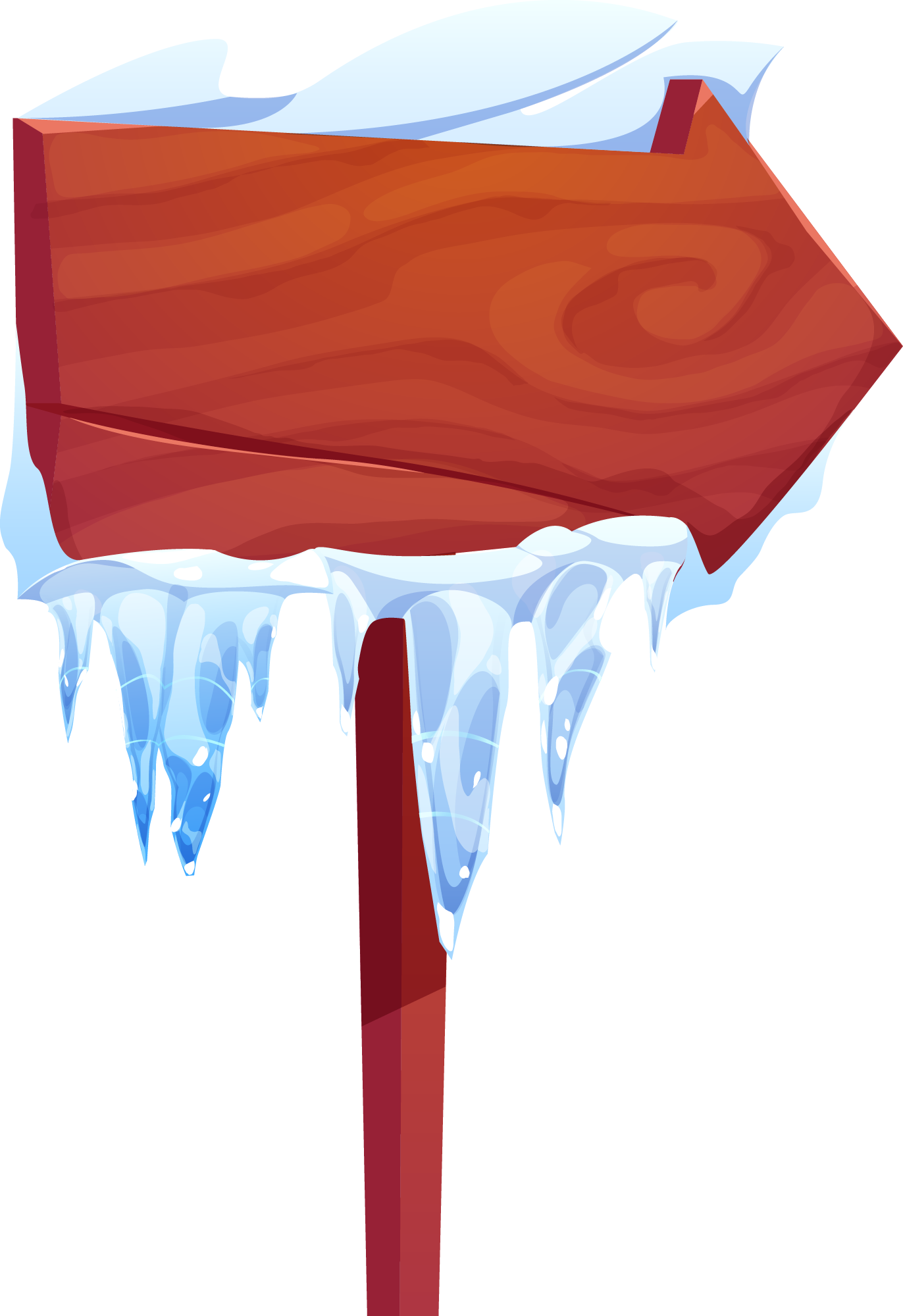 Preview for Frozen-direction-sign-winter-sticker-8570c