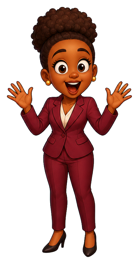Preview for Amazed Black Businesswoman Sticker