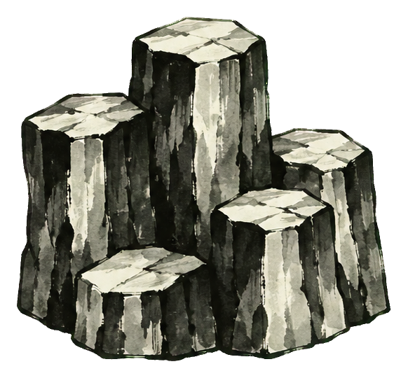 Preview for Ink Wash Mountains Basalt Columns