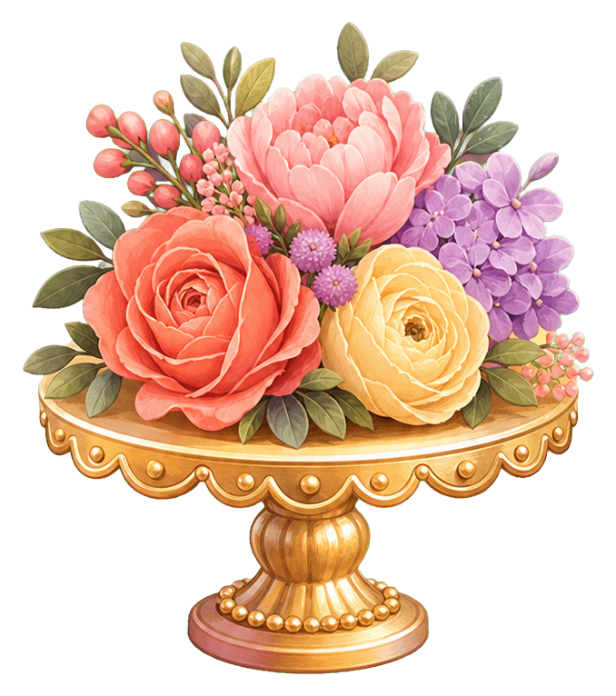 Preview for Cake Stand Bouquet Sticker