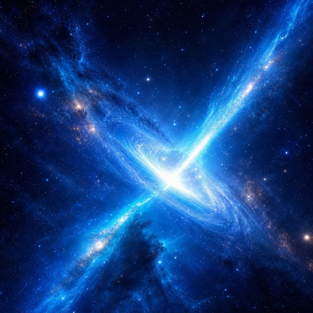Preview for Blue Cosmic Space Background