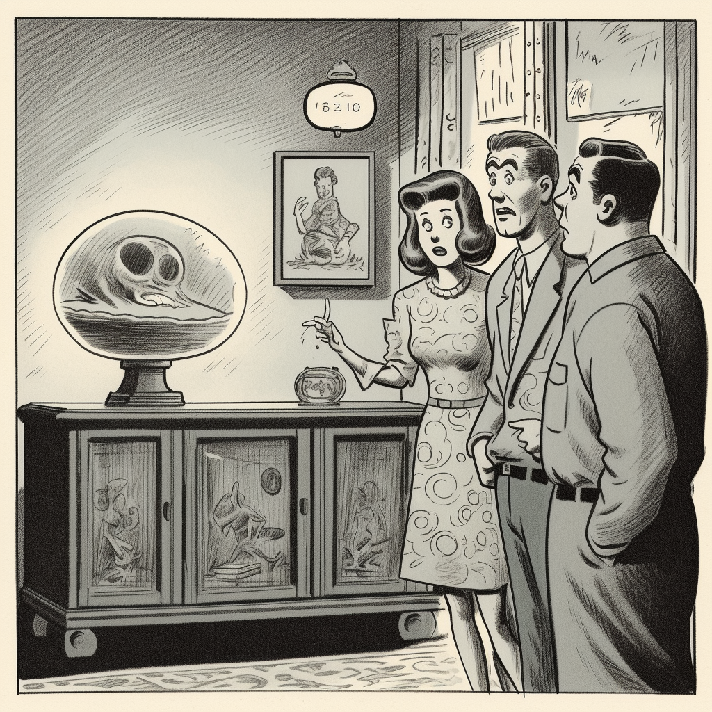 Preview for Vintage-alien-artifact-display-vintage-meme-background-19982