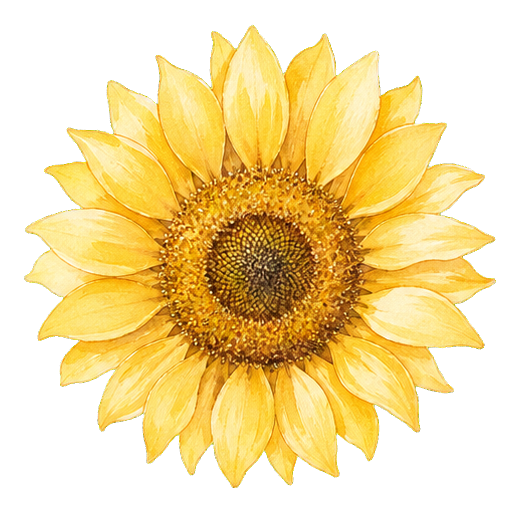 Preview for Watercolor Sunflower Sticker Graphic