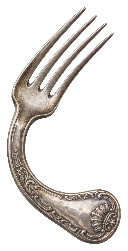 Preview for Fork Crescent Sticker