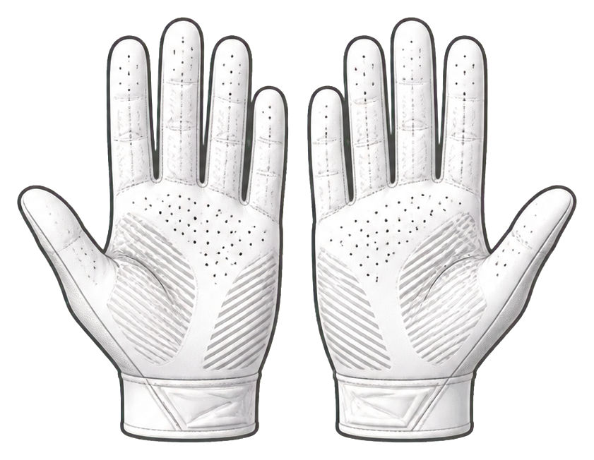 Preview for Receiver Gloves Sticker For Football Designs