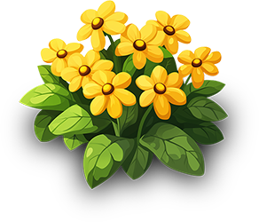 Preview for Yellow-flowers-illustration-flora-sticker-9896a