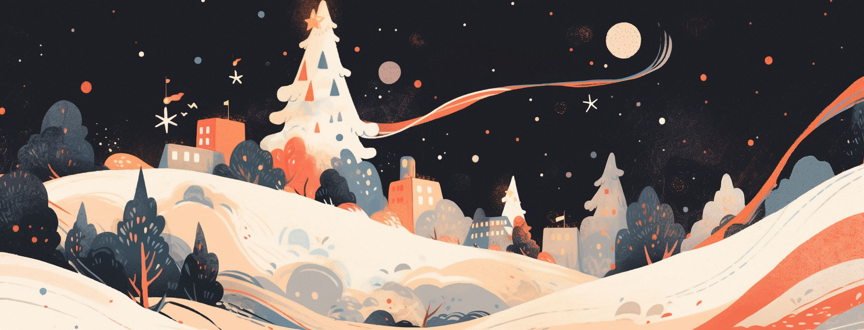 Preview for Winter-landscape-illustration-christmas-cover-background-26822