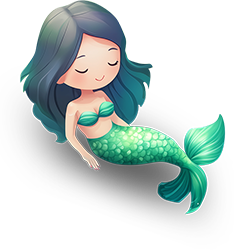 Preview for Cartoon-mermaid-illustration-character-sticker-01281