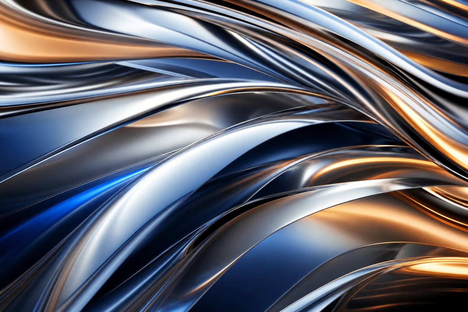 Preview for Abstract Chrome Ribbon Background