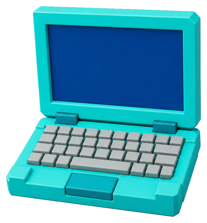 Preview for Blocky Laptop Sticker