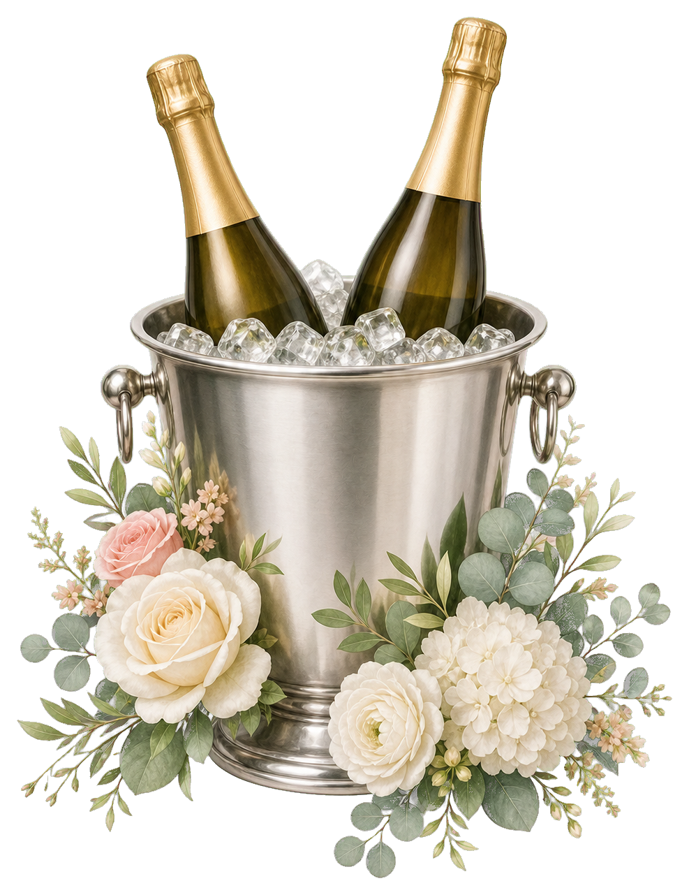 Preview for Floral Champagne Bucket Sticker