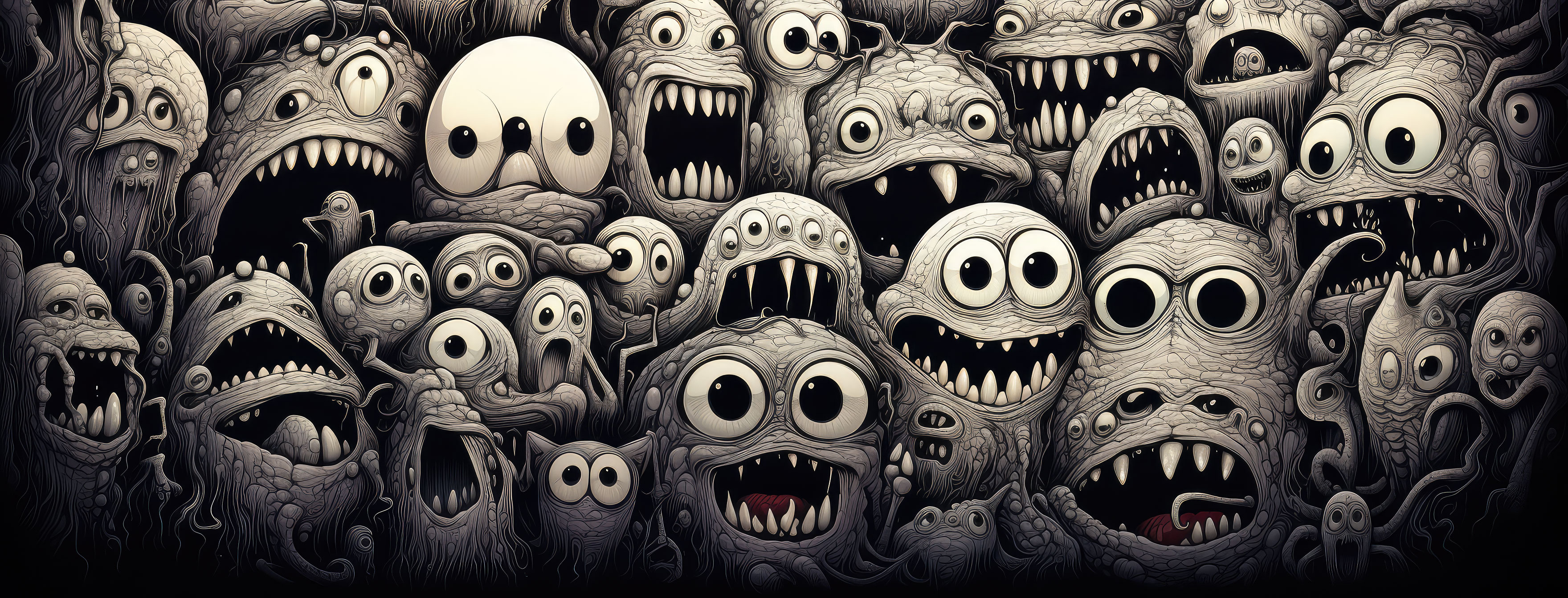 Preview for Spooky-cartoon-faces-collection-halloween-cover-background-ff355