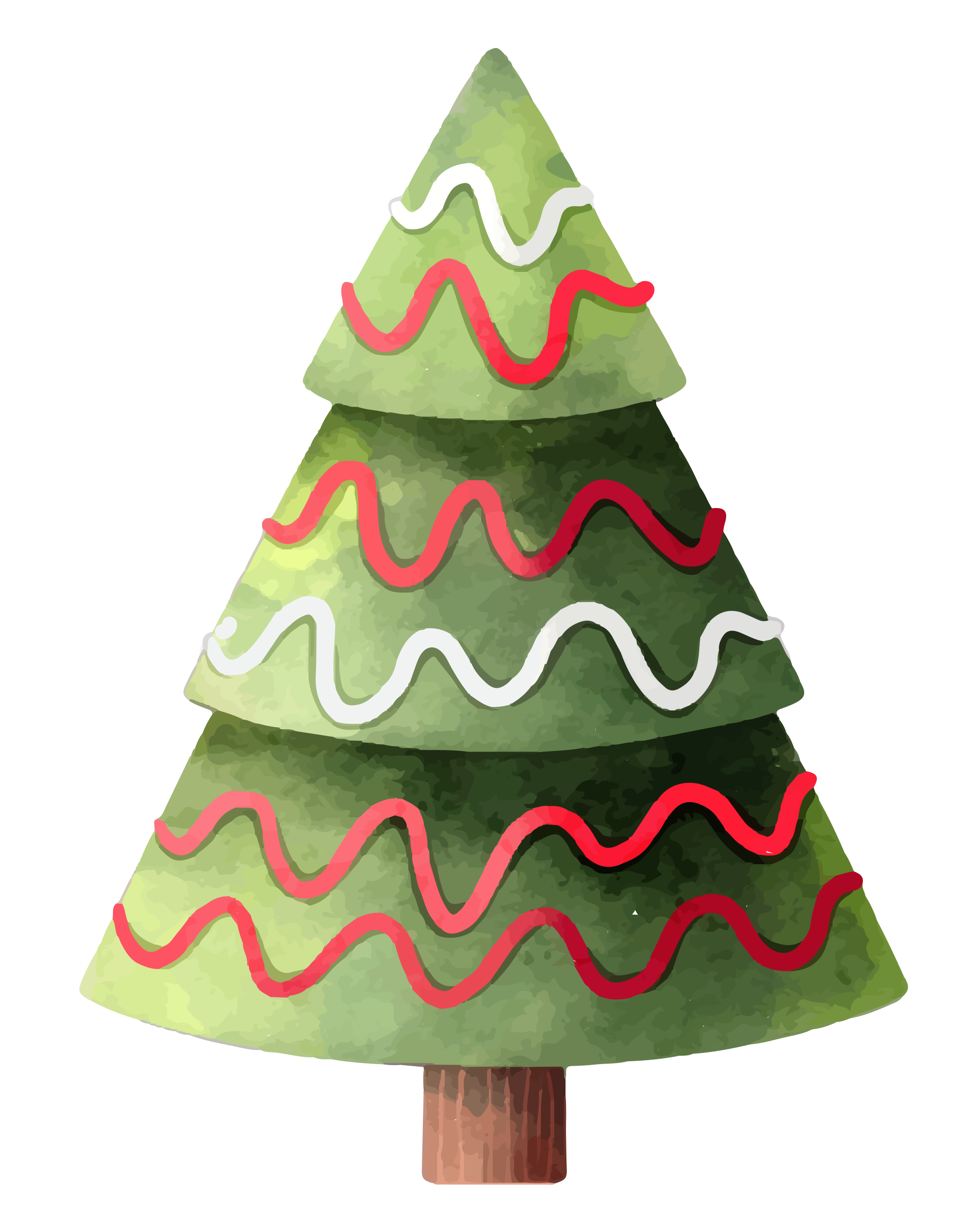 Preview for Watercolor-christmas-tree-illustration-sticker-c834b