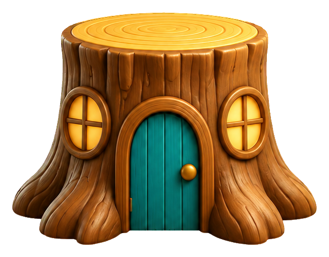 Preview for 3d Cozy Cottages Tree Stump Cottage