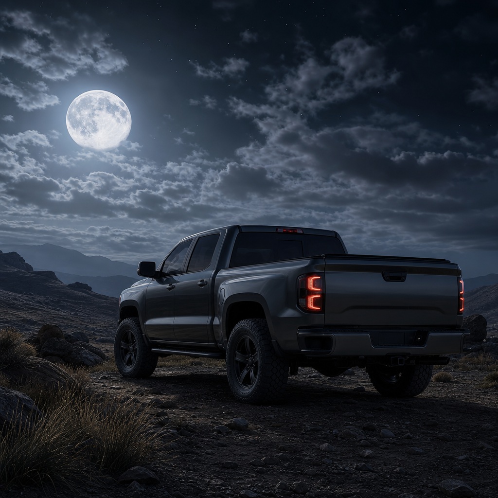 Preview for Moonlit Pickup Truck Background