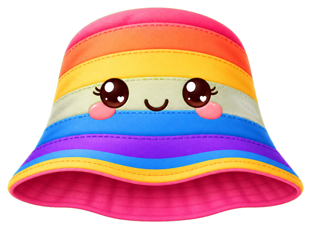 Preview for Rainbow Hat Sticker