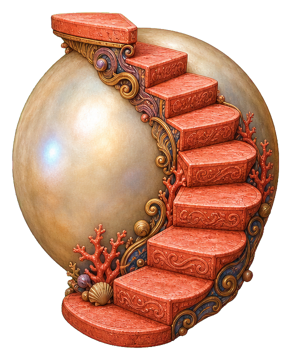 Preview for Marble Staircase Surreal Sticker