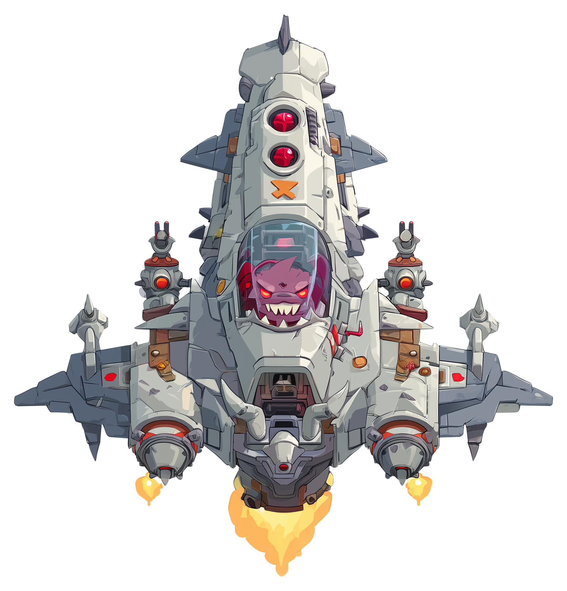 Preview for Futuristic-spaceship-design-sticker-f5760